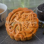 芝麻绿豆  Sesame and Mungbean Paste Mooncake [Straight Cut]