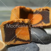 单黄豆沙 Red Bean Paste Mooncake with 1 Yolk