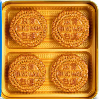 双黄白莲蓉月饼 White Lotus Seed Paste Mooncake (2 Yolks)