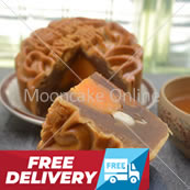 单黄莲蓉 Lotus Paste Mooncake with 1 Yolk [8 pieces] [FREE DELIVERY]