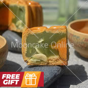 单黄翡翠 Pandan Lotus Paste Mooncake with 1 Yolk 